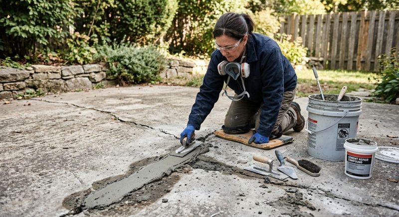Concrete Fence Repair in West Des Moines, IA