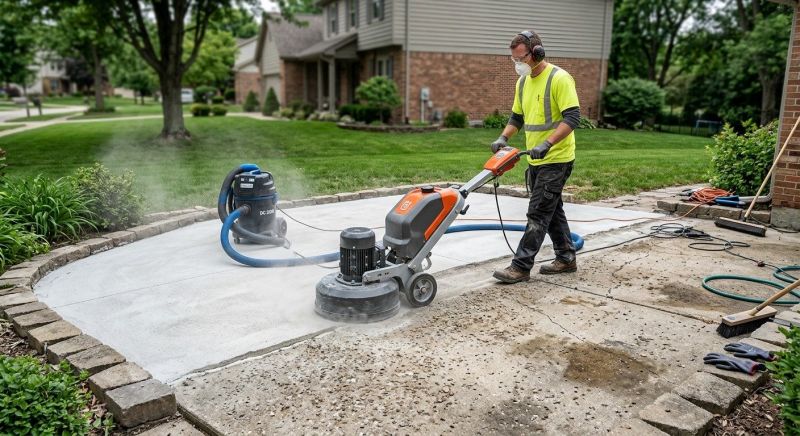 Concrete Patio Refinishing in Des Moines, IA