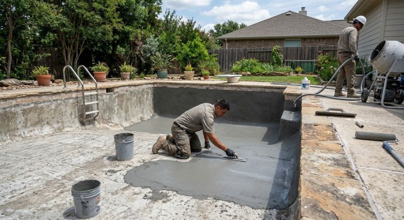Concrete Pool Deck Repair in Des Moines, IA