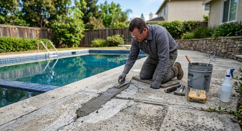 Concrete Pool Patio Repair in Miami Dade County, FL