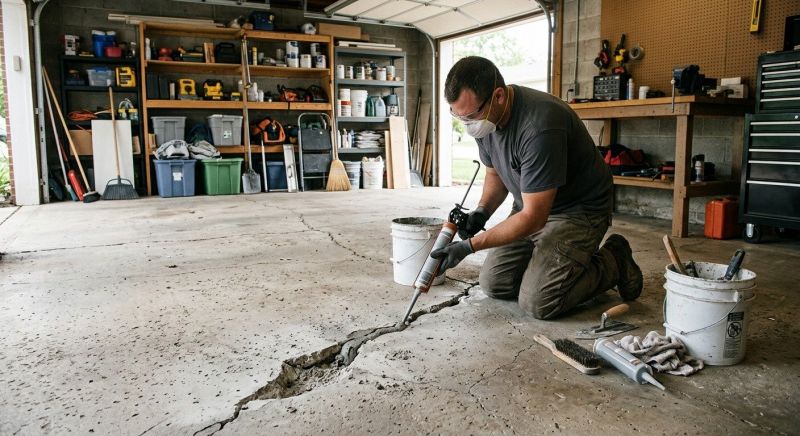 Garage Crack Repair in Corpus Christi, TX