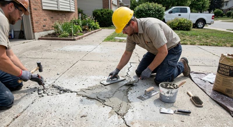 Garage Slab Repair in Des Moines, IA