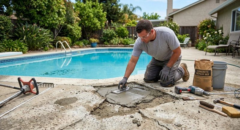 Patio Concrete Repair in Miami Dade County, FL