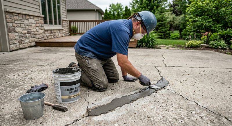Porch Crack Repair in Des Moines, IA